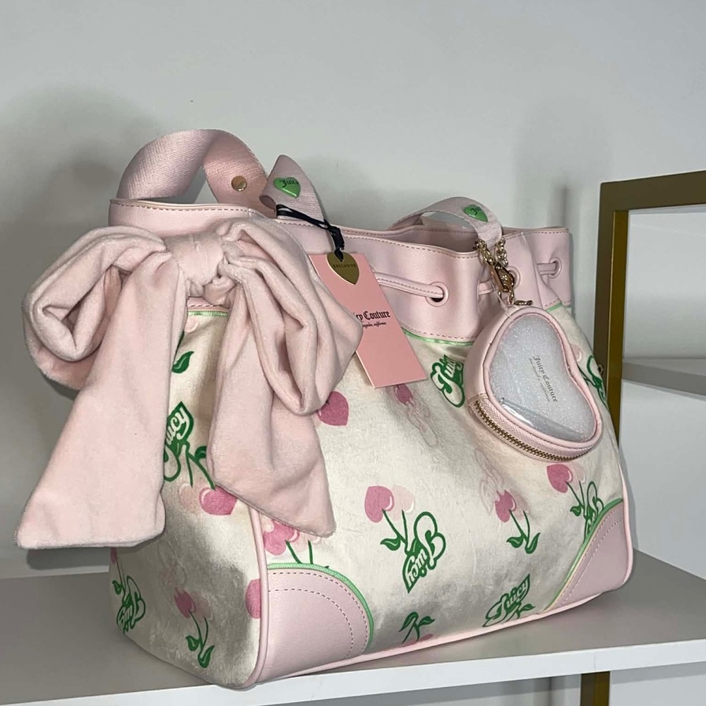 Juicy Couture Retro Juicy Cherry Gelato Daydreamer Tote Bag Retro